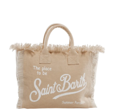 Bolso Colette MC2 Saint Barth en Lona beige